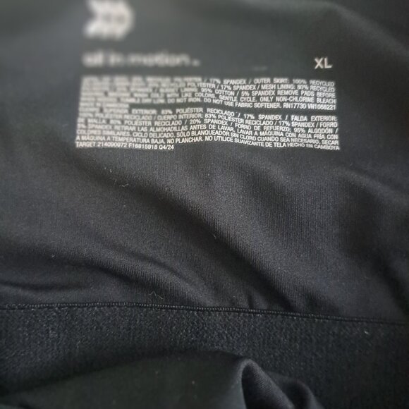 Women's Pleated Active Dress "All in Motion"  XL Black with Built in Shorts - Picture 7 of 12